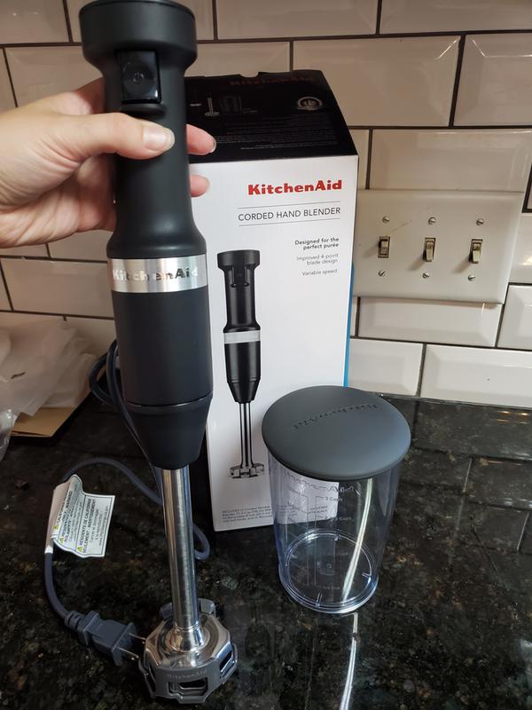 KitchenAid - Variable Speed Corded Hand Blender - Onyx Black