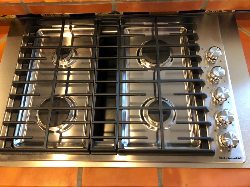 Stainless Steel 30 4 Burner Gas Downdraft Cooktop Kcgd500gss