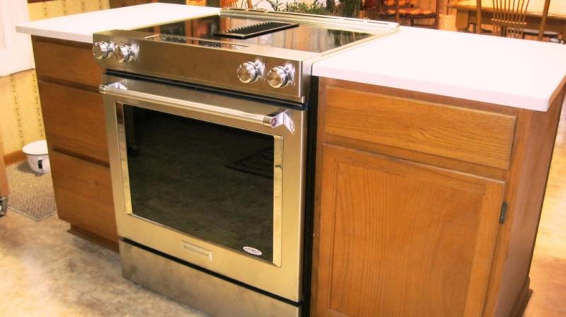 Stainless Steel 30 Inch 4 Element Electric Downdraft Slide In