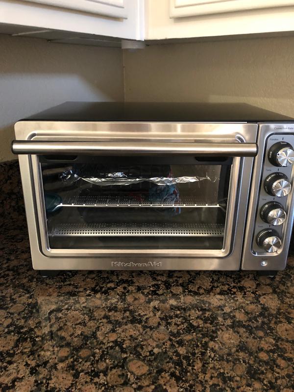 Reviews for KitchenAid Compact Contour 1425 W 4 Slice Silver Countertop Toaster Oven with Non Stick Interior Pg 1 The Home Depot