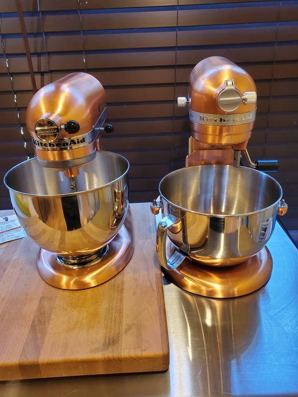 KitchenAid Custom Metallic 5 Qt. 10-Speed Satin Copper Stand Mixer  KSM152PSCP - The Home Depot