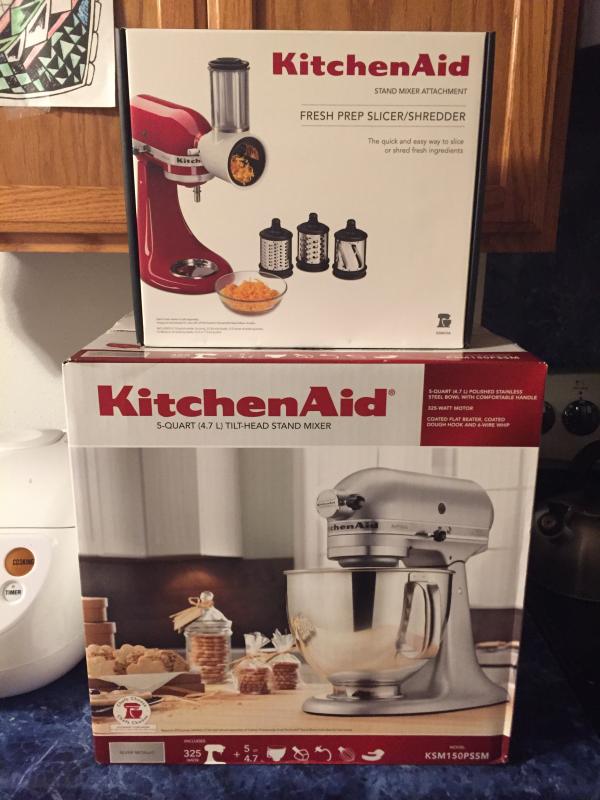 KitchenAid KSM150PSSM Artisan Series 5Qt Stand Mixer with Pouring Shield  Silver