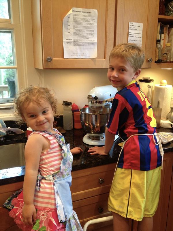 My kids baking