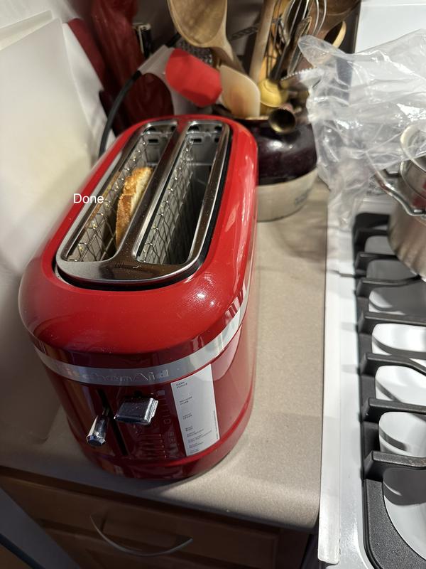KitchenAid 4-Slice Matte Black Long Slot Toaster with High-Lift Lever  KMT5115BM - The Home Depot