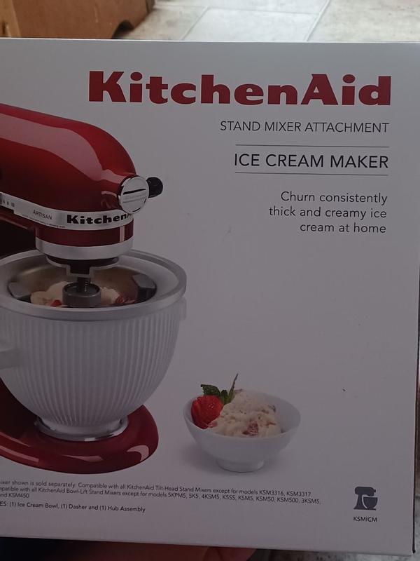KitchenAid Stand Mixer Ice Cream Maker Attachment 