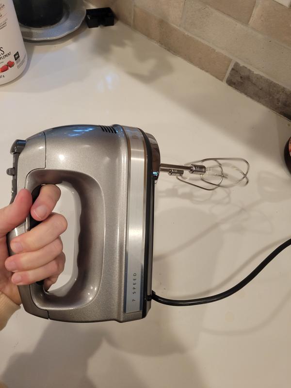 KitchenAid 60-in Cord 6-Speed Contour Silver Hand Mixer in the