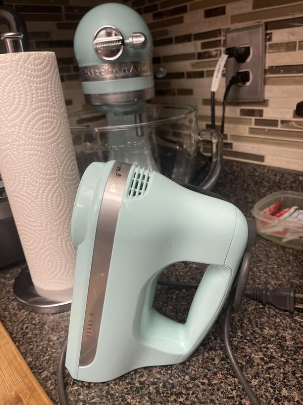 KitchenAid® Ultra Power™ 5Speeds Hand Mixer w/ Turbo Beater Aqua Sky