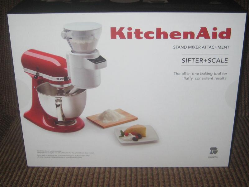 KitchenAid Stand Mixer Flour Sifter and Scale Attachment in White