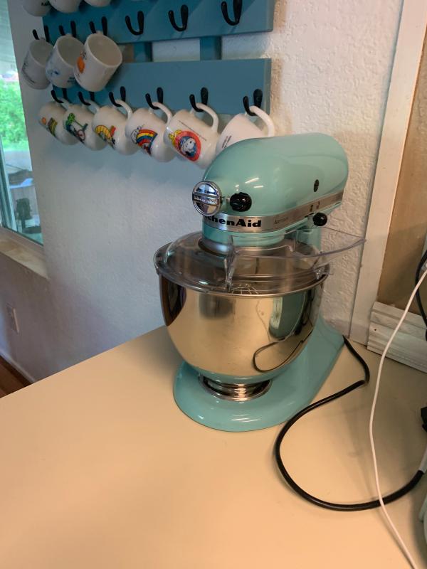 KitchenAid Bamboo Handle Mixer Spatula Aqua Sky 1 ct