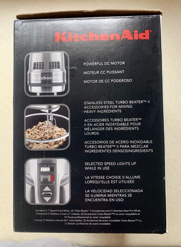 KitchenAid 9 Speed Hand Mixer 5KHM9212 Silent DC Motor