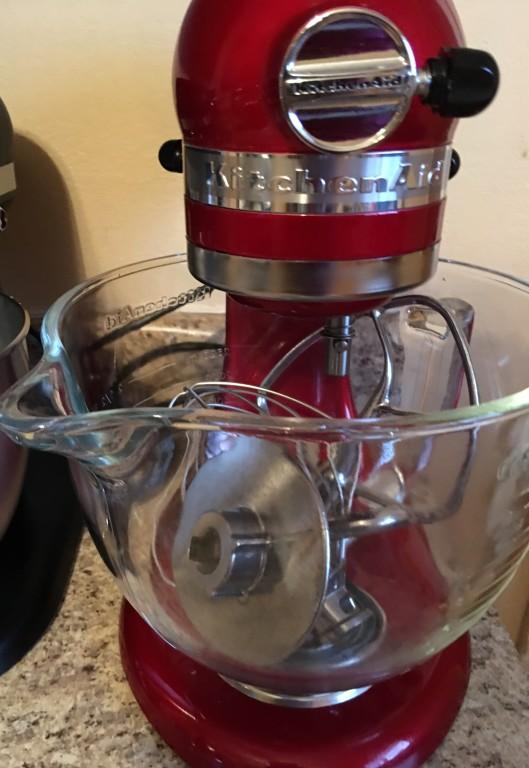 KitchenAid KSM155GBPB Artisan Design Series 5 Quart Tilt-Head Stand Mixer  with Glass Bowl, Plumberry, Closeout 