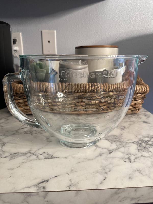 KitchenAid K5GBH 5-Quart Glass Mixing Bowl Hammered  - Best Buy