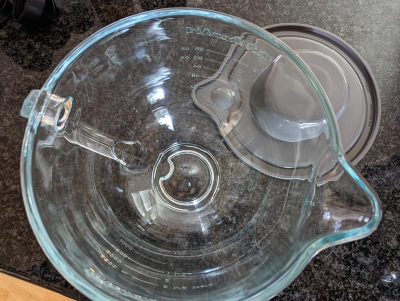KSM5GB by KitchenAid - 5 Quart Tilt-Head Glass Bowl with Measurement  Markings & Lid