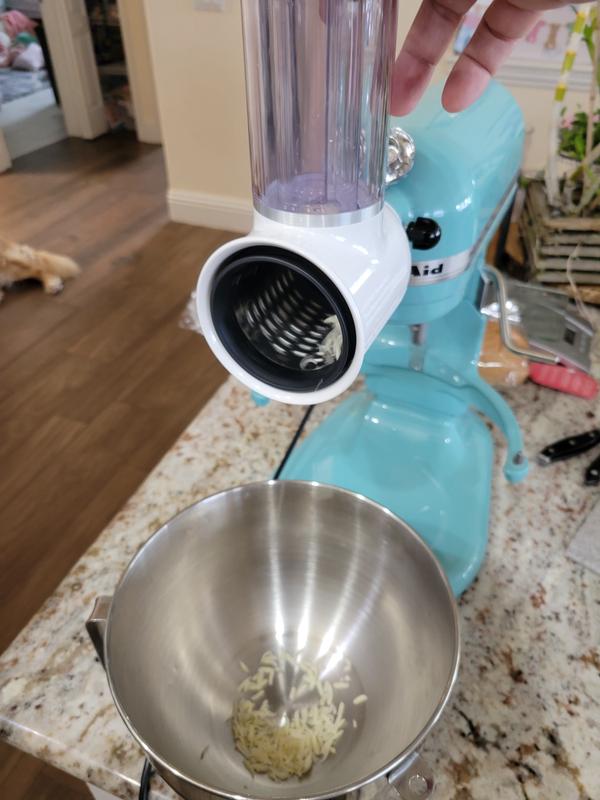 Farberware Stand Mixer Slicer & Shredder Attachment Review ~ Slice and  Shred ~ What's Up Wednesday! 