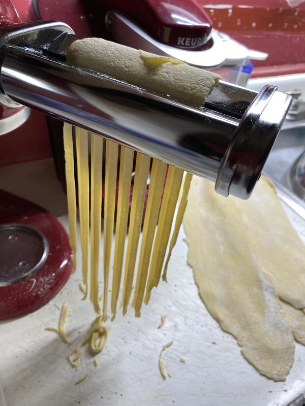 KitchenAid KSMPRA Stand Mixer Attachment Pasta Roller & Cutter, 3-Piece  Set, Stainless Steel