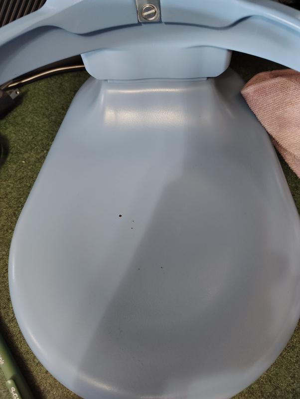 The show's a little speckles are actually rust coming through the paint