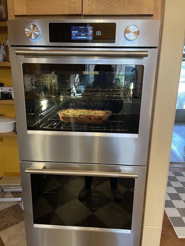 KitchenAid 30 inch Double Electric Wall Oven with Air Fry Steam ...