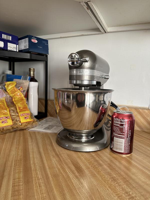 Kitchenaid Artisan Mini Plus 3.5-Qt. Tilt-Head Stand Mixer with Flex Edge  Beater & 3-Piece Pasta Roller & Cutter Set Attachment, Silver