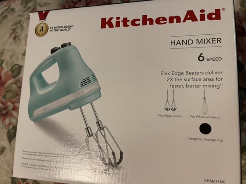KitchenAid, 6-Speed Hand Mixer with Flex Edge Beaters - Zola