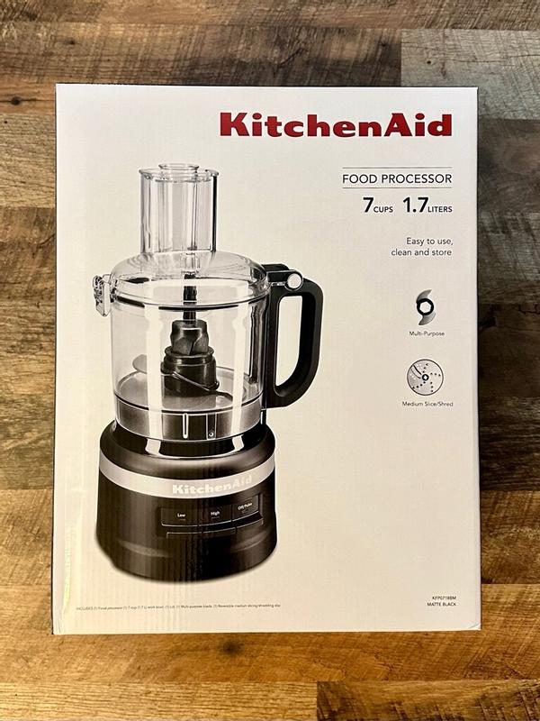 KitchenAid 7 Cups 250 Watt Onyx Black Food Processor in the Food Processors department at Lowes