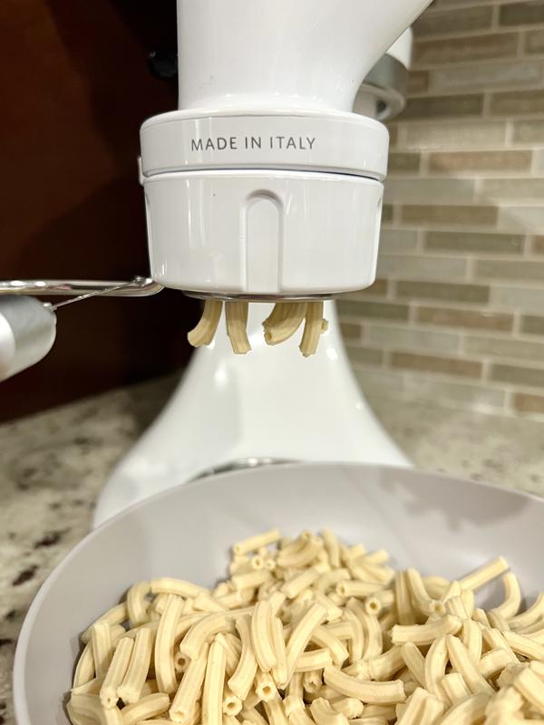 6-Piece Pasta Attachment for Kitchenaid Stand Mixer, Home made Pasta Press  Attachment with 2 Feed Port, Heavy Duty, Dishwasher Safe, Easy Clean