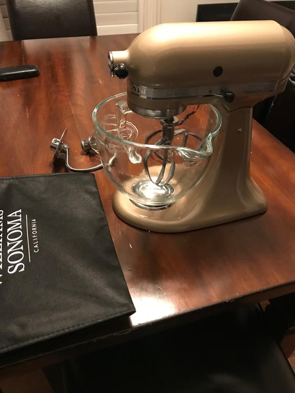 Buy KitchenAid Artisan Series Stand Mixer With Glass Bowl Sugar Pearl Silver