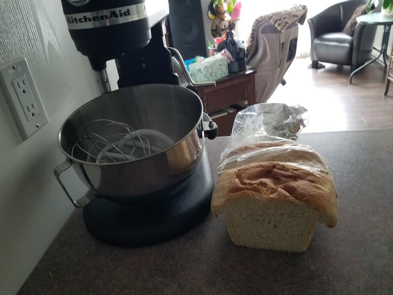 Mon premier pain avec mon kitchenaid et pas le dernier 😊