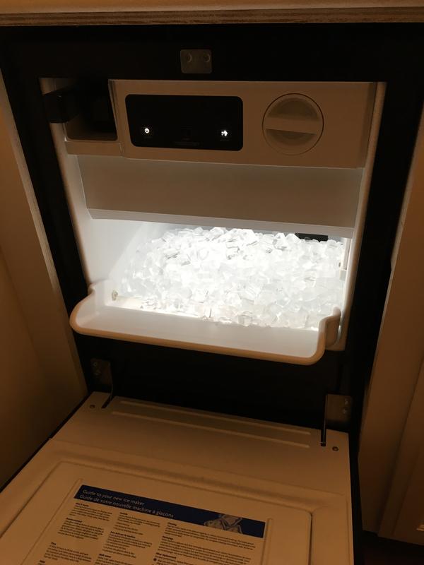 KitchenAid 22.8-lb Drop-down Door Built-In Cubed Ice Maker (Stainless Steel  with Printshield) in the Ice Makers department at