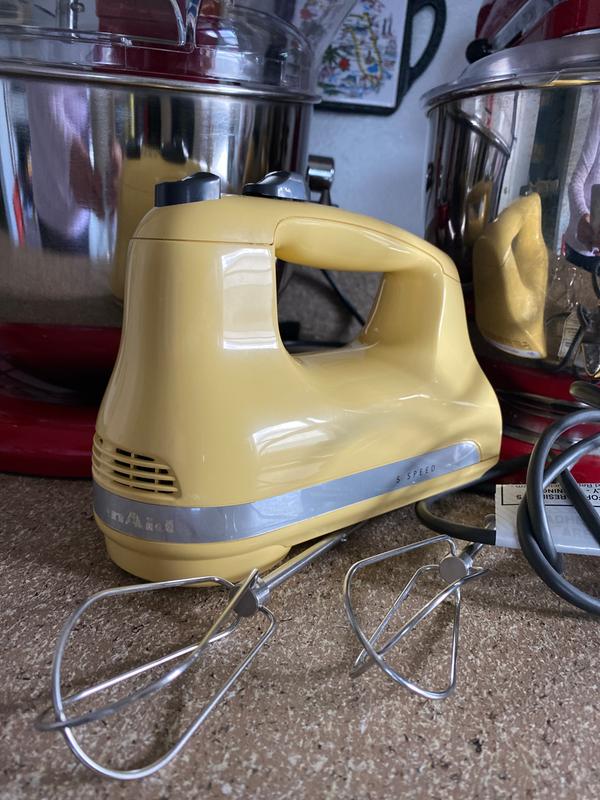 KitchenAid Ultra Power 5-Speed Majestic Yellow Hand Mixer with 2
