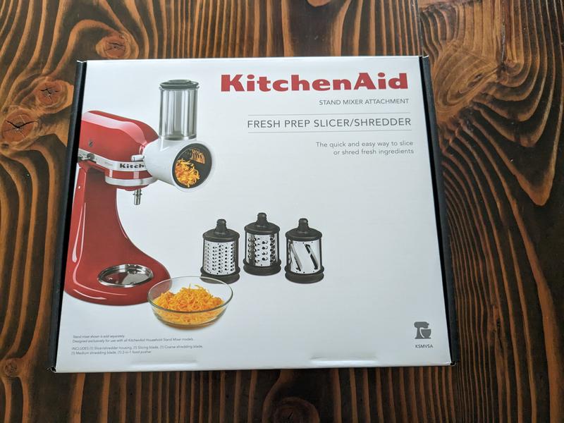 KitchenAid White Fresh Prep Slicer and Shredder Attachment for Kitchen Stand Mixer