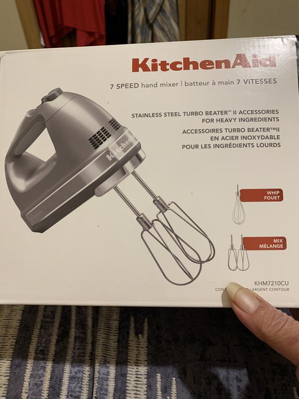 KitchenAid Silver 7-Speed Electric Hand Mixer + Reviews