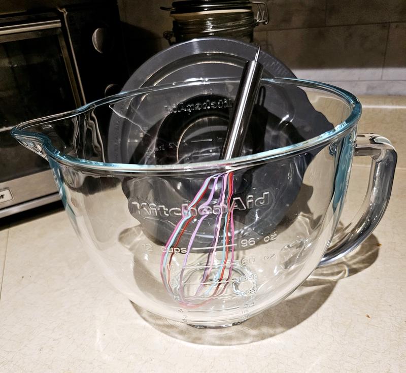 KitchenAid 5 Qt. Glass Stand Mixer Bowl K5GB - Macy's  Kitchenaid glass  bowl, Kitchen aid, Mixer accessories