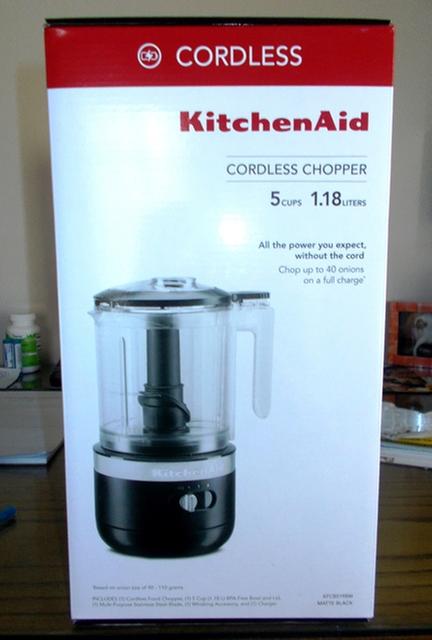 KitchenAid Cordless 5 Cup Food Chopper in Matte Charcoal Grey