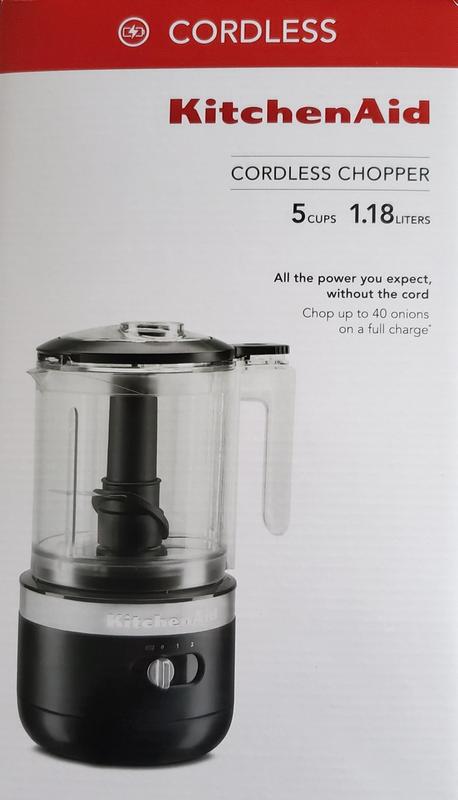 Cordless 5 Cup Food Chopper Matte Charcoal Grey KFCB519DG