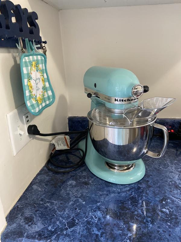 KitchenAid Artisan Series 5-Qt. Stand Mixer - Aqua Sky and Spiralizer  Attachment