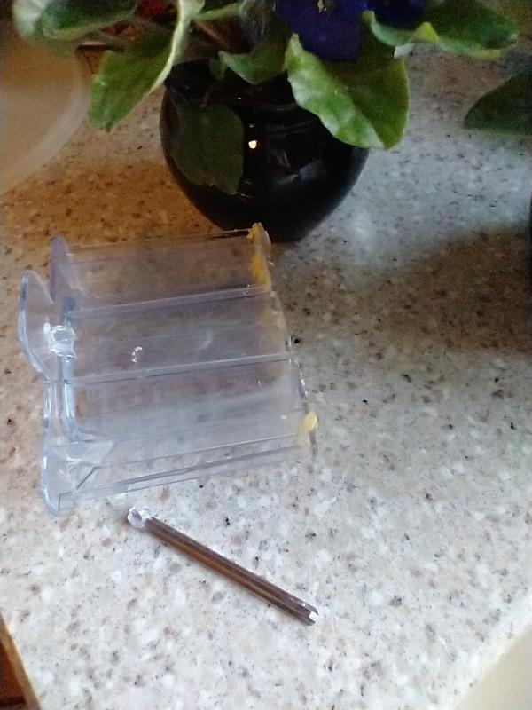 Silver post broke off.   I glued back on