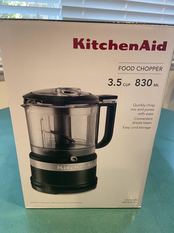 Kitchenaid Food Chopper, Matte Black, 3.5 Cup