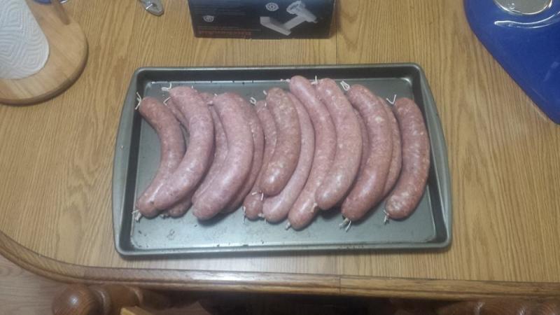 Fresh kielbasa, just like mom used to make!