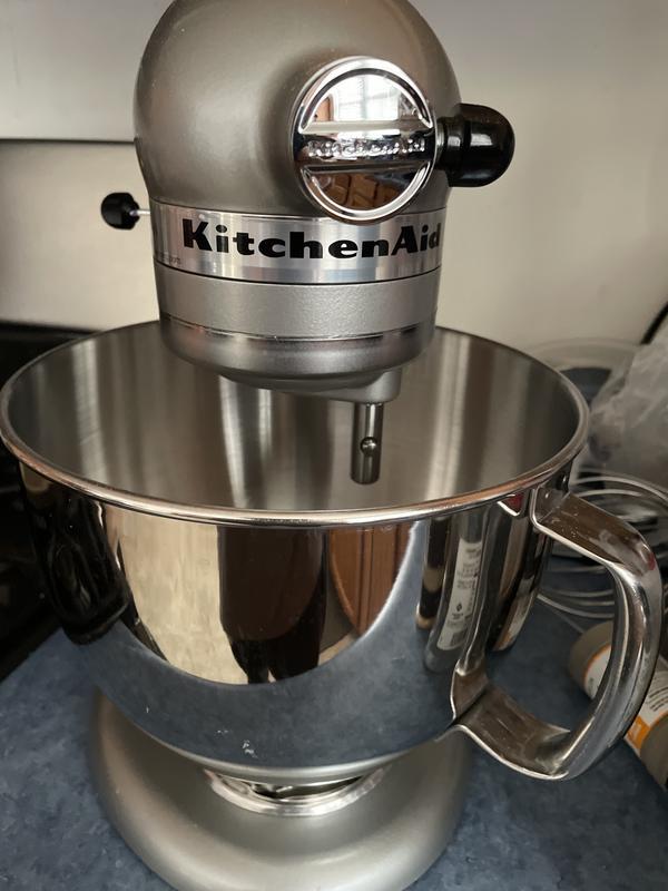 KitchenAid Artisan 5 Qt. 10-Speed Silver Stand Mixer with Flat