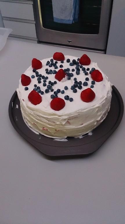 Mon fraisier avec mon Kitchenaid