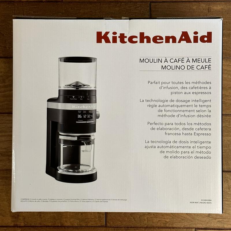 KitchenAid Burr Coffee Grinder (KCG8433BM) Matte Black