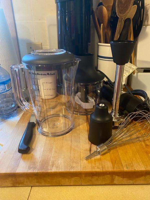 Variable Speed Corded Hand Blender with Accessories - Black Matte
