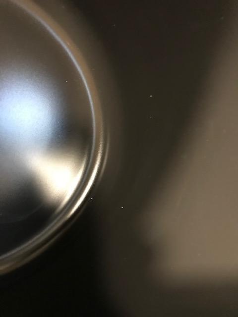 small chips in the cooking vessel