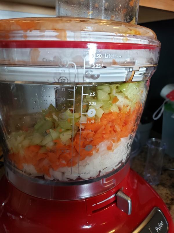 chopped veggies for mac salad