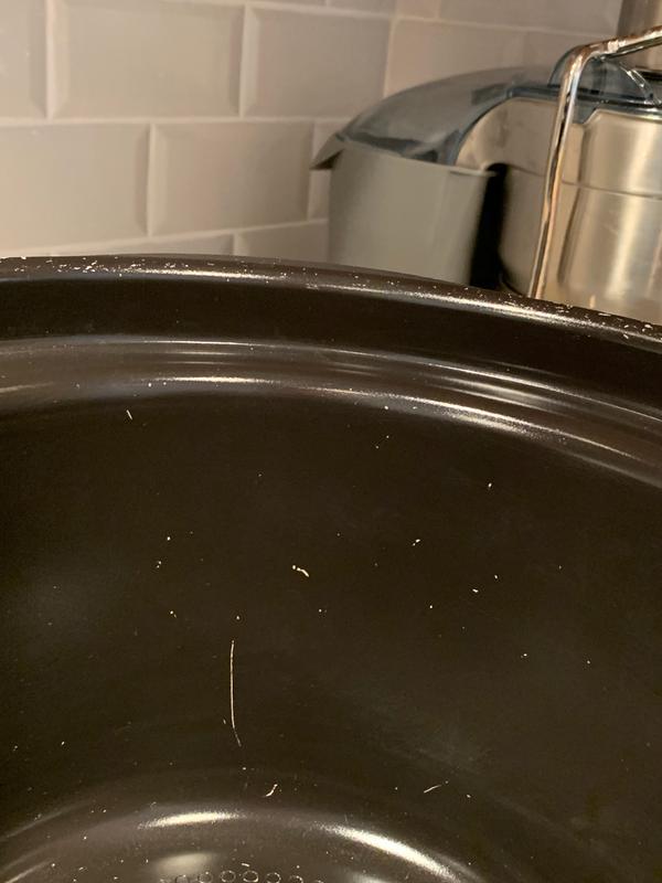 inside scratches from the basket