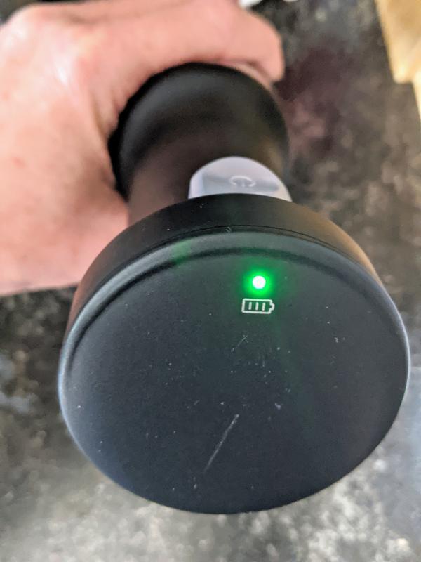Solid green light means fully charged