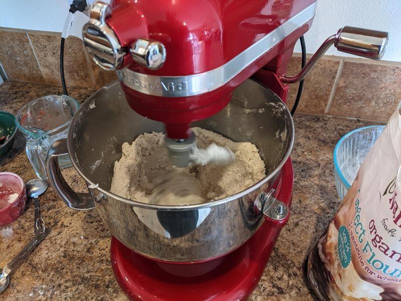 Hard at work making gluten free products