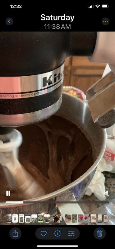 Mixing brownies