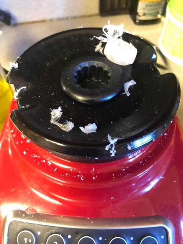 melted part.  If you notice it melted it enough that it FLUNG pieces of melted plastic.