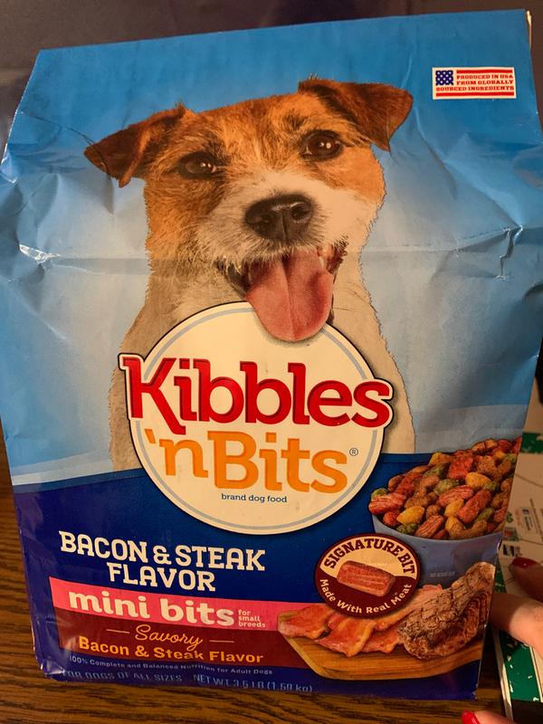 Kibbles n bits bacon and cheap steak